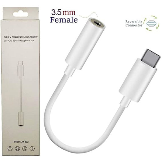 JH-022 USB-C type c to aux audio 3.5mm Cable Adapter Headphone Jack